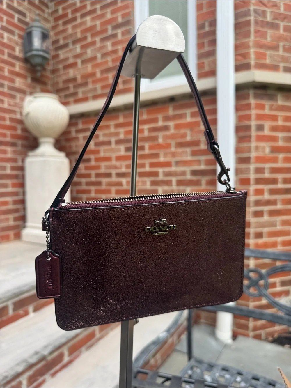 Coach wristlet shimmery